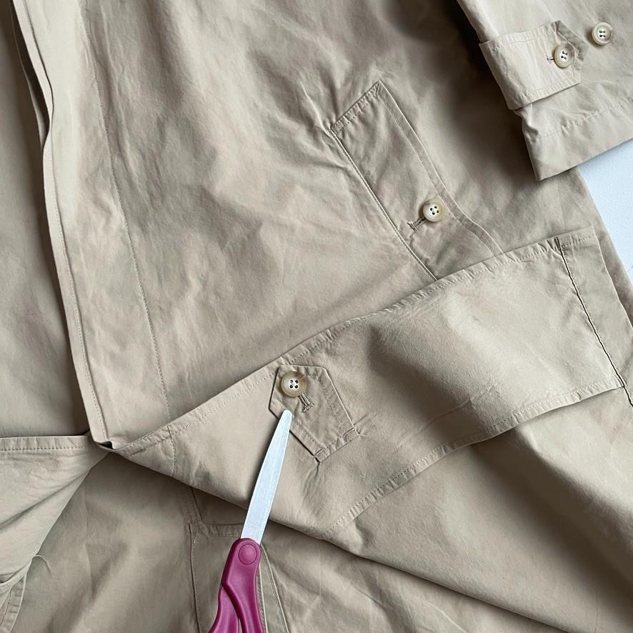Polo Ralph Lauren (L) Cotton/Nylon Raglan Balmacaan Unlined Car Coat