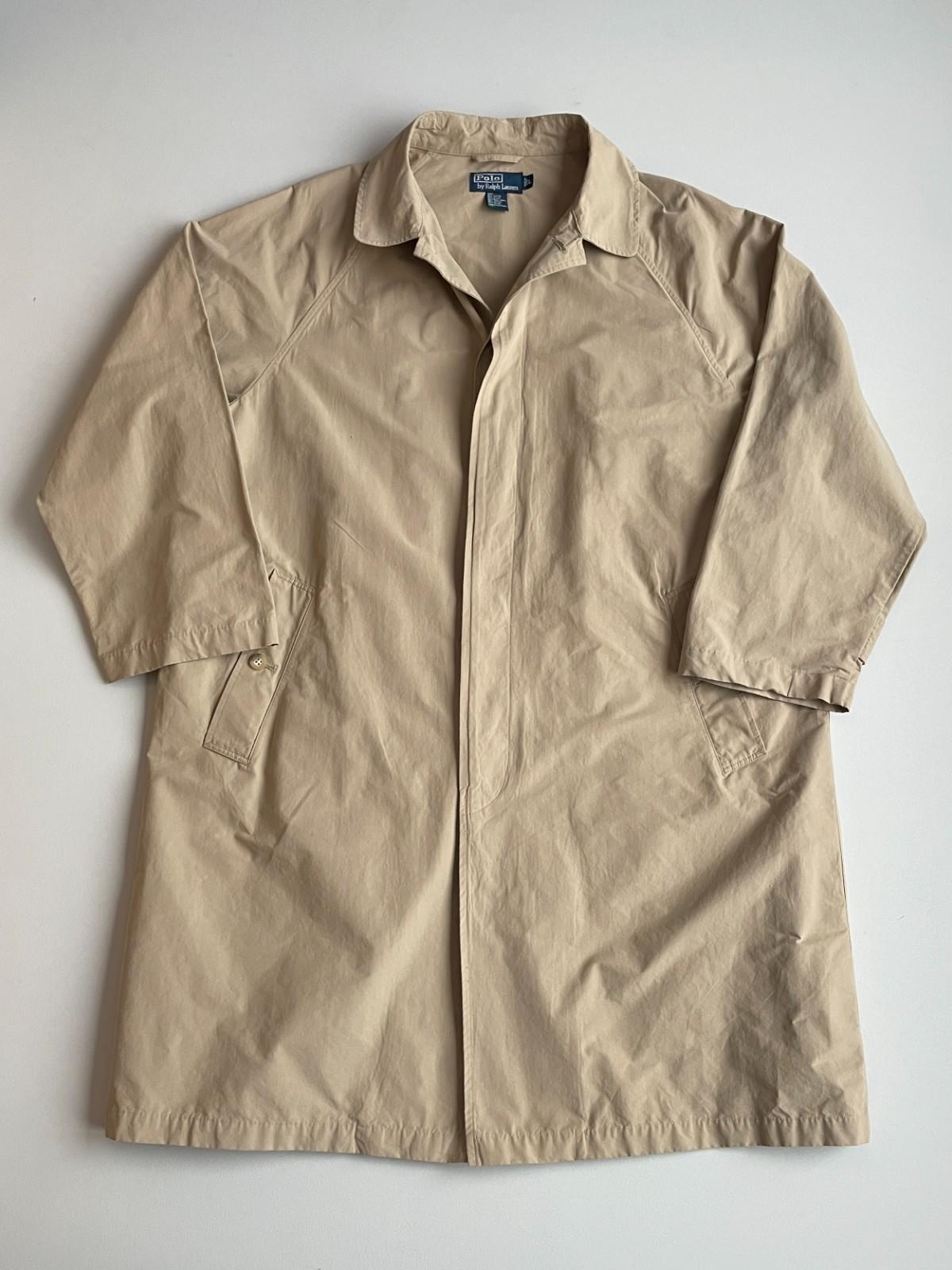 Polo Ralph Lauren (L) Cotton/Nylon Raglan Balmacaan Unlined Car Coat