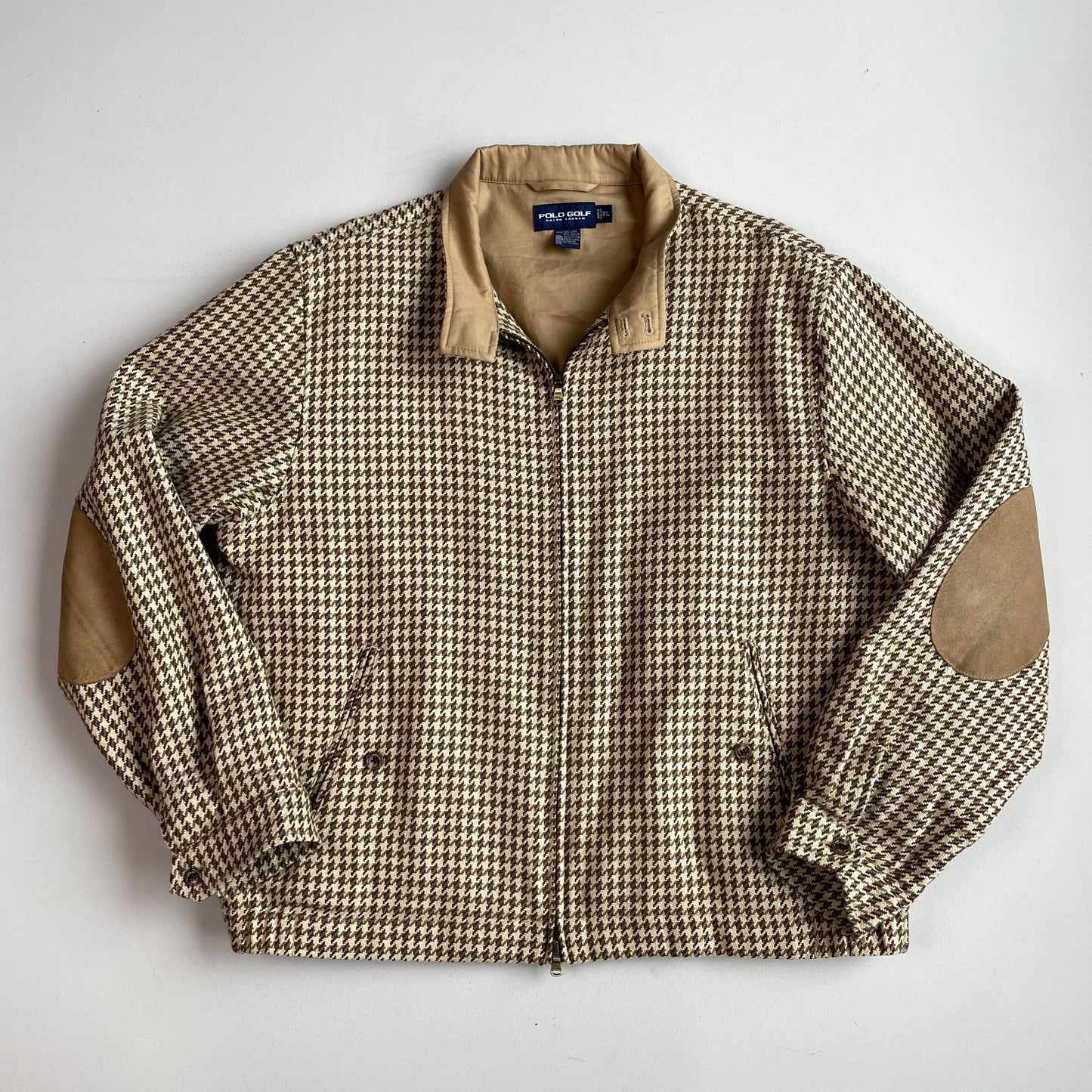 Ralph Lauren Polo Golf  (XL) Linen/Cotton Houndstooth Harrington Zip Jacket