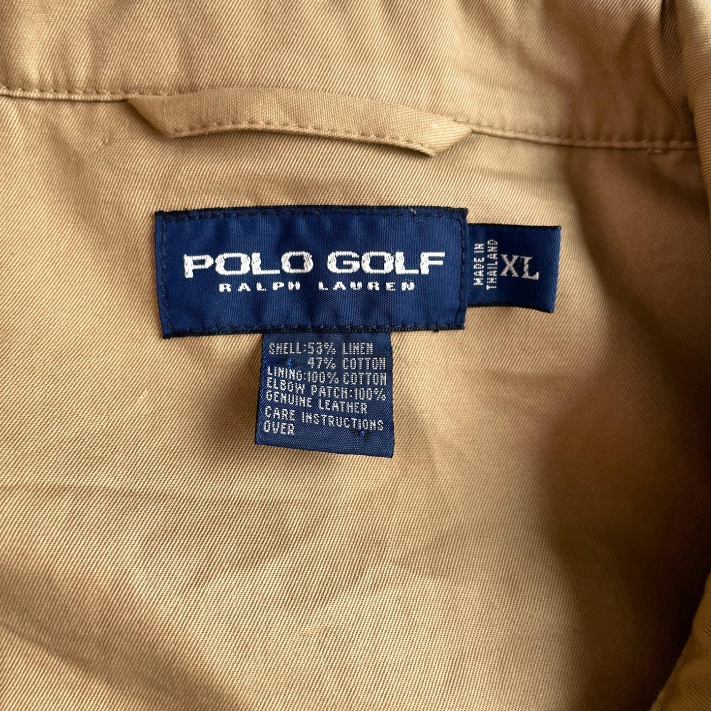 Ralph Lauren Polo Golf  (XL) Linen/Cotton Houndstooth Harrington Zip Jacket