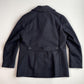 Burberry (XL)  Navy Blue Wool/Cashmere Gray Nova Check Peacoat