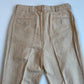 NWT Polo Ralph Lauren (34x34) Linen/Cotton Pleated Camel Slacks Dress Pants