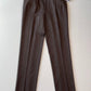 NWT Canali (56EUR / 38US) 100% Wool Brushed Birdseye Pleated Brown Dress Pants
