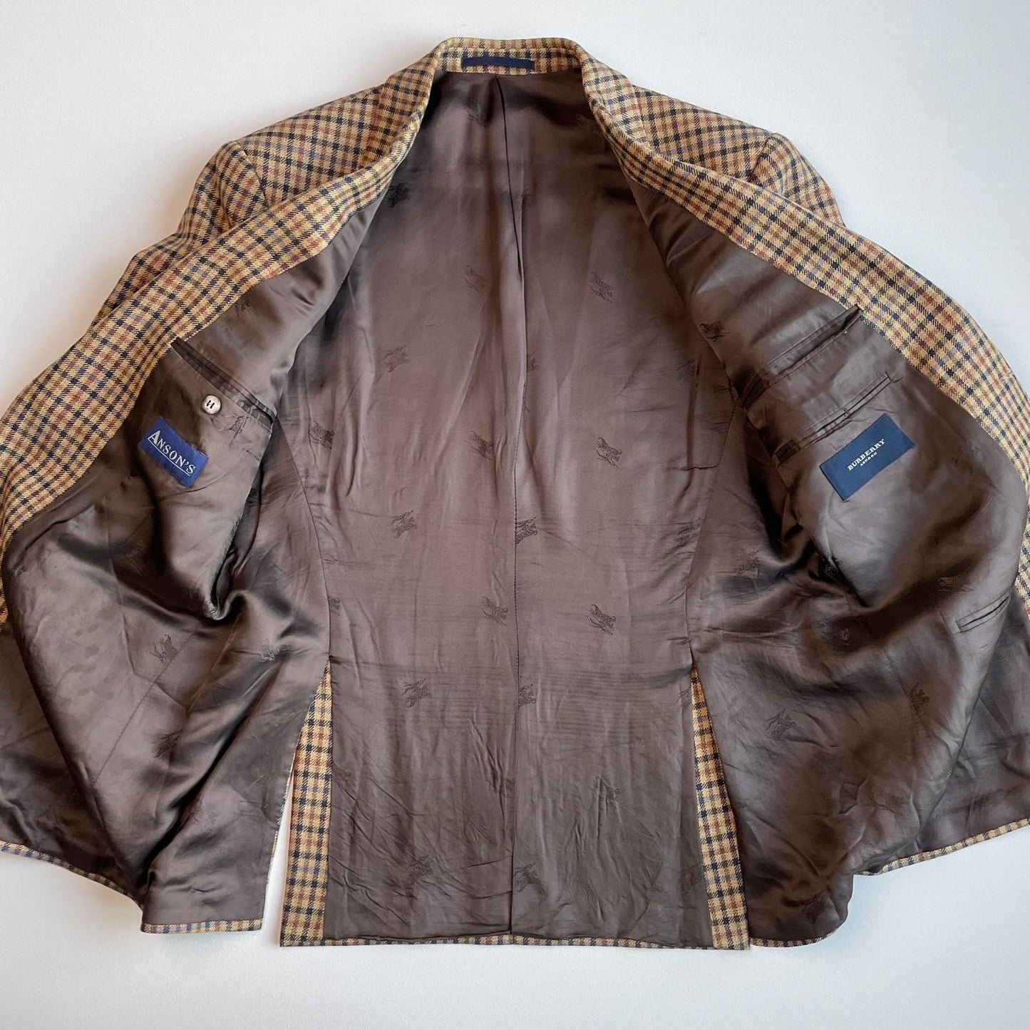 Burberry (40S) Gunclub Check Twill Wool "Bennet" Sports Coat