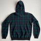 NWT VNTG Polo Ralph Lauren (M) Black Watch Tartan 100% Wool Hooded Sweater