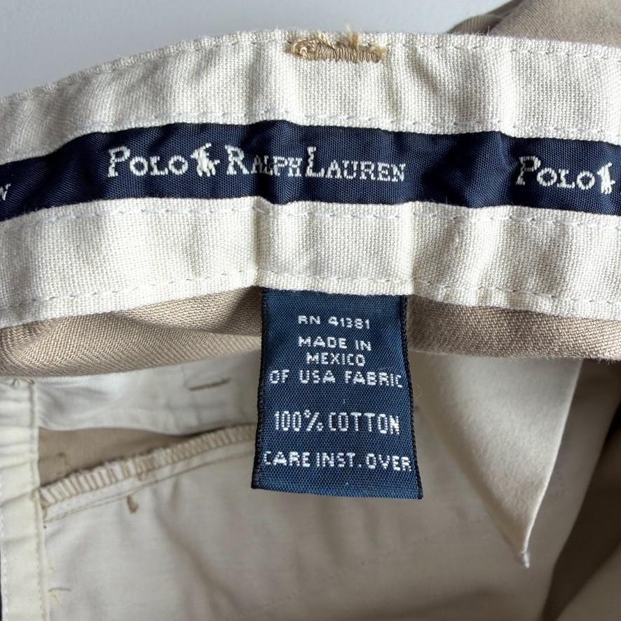 VNTG NWT Polo Ralph Lauren (38x30) "Andrew" Pleated Classic Cotton Chino Pant