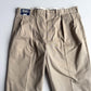 VNTG NWT Polo Ralph Lauren (38x30) "Andrew" Pleated Classic Cotton Chino Pant