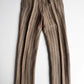 Paul Stuart (34x32) 100% Linen Striped Earth Tones Straight Leg Trousers Pants
