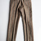 Paul Stuart (34x32) 100% Linen Striped Earth Tones Straight Leg Trousers Pants