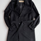 MINT Burberry (54) 100% Cashmere Mid-Length Black Trench Coat