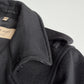 MINT Burberry (54) 100% Cashmere Mid-Length Black Trench Coat
