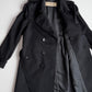 MINT Burberry (54) 100% Cashmere Mid-Length Black Trench Coat