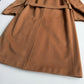 VNTG Canali (48 / 38) Tawny Brown 100% Wool Balmacaan WITH SCARF Over Coat