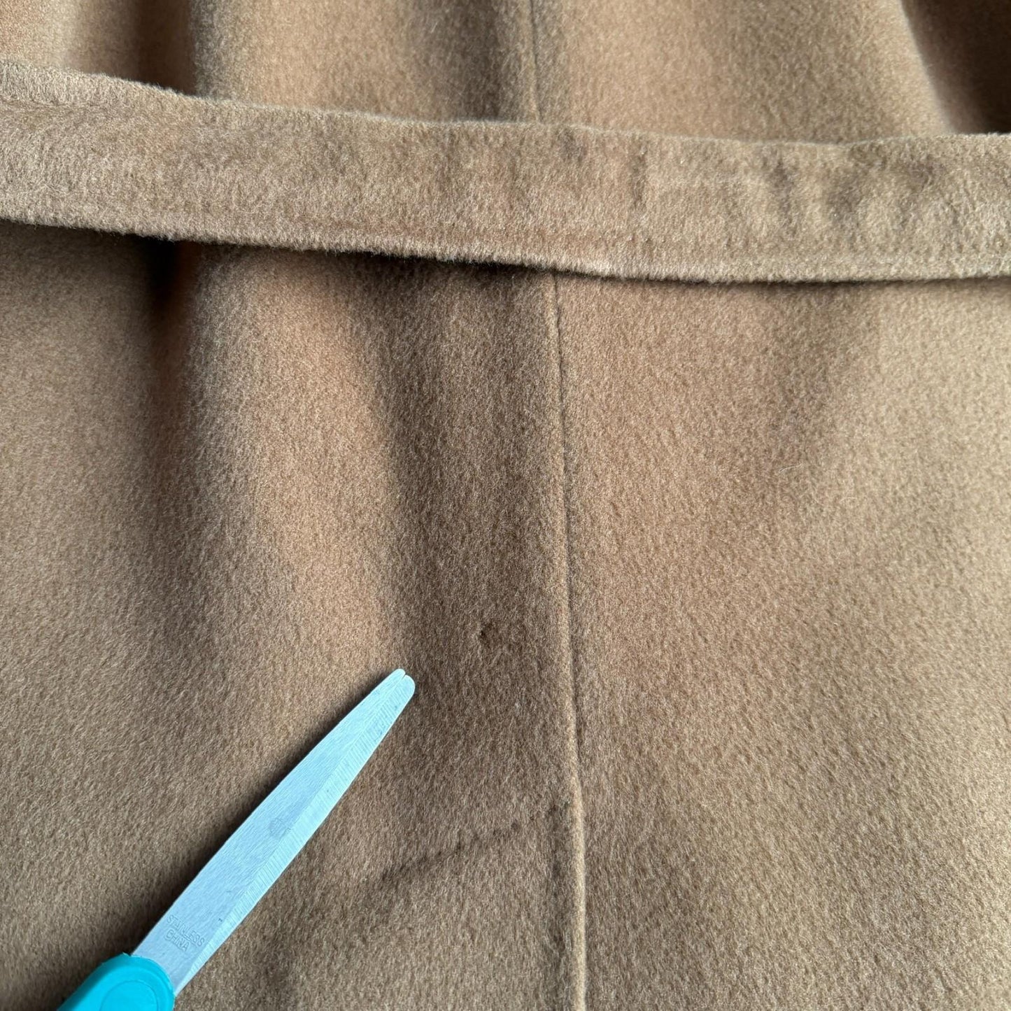 VNTG Canali (48 / 38) Tawny Brown 100% Wool Balmacaan WITH SCARF Over Coat