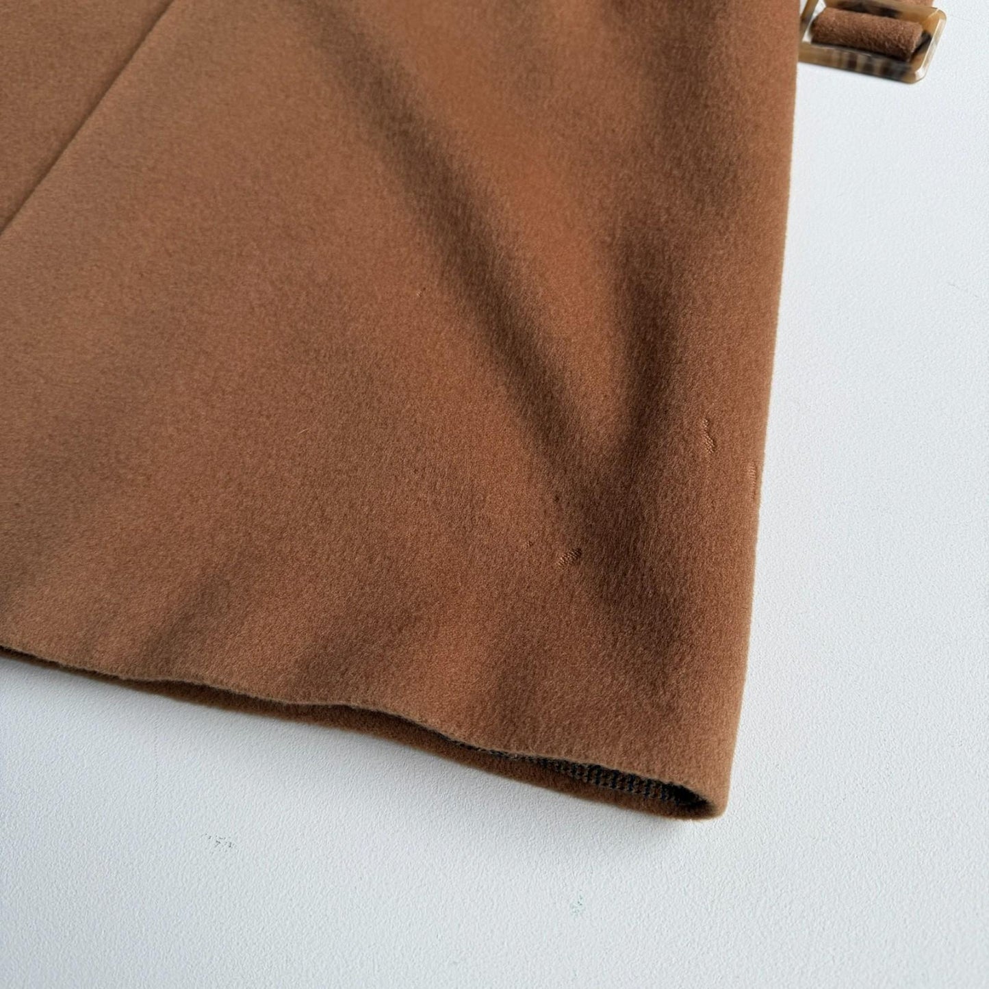 VNTG Canali (48 / 38) Tawny Brown 100% Wool Balmacaan WITH SCARF Over Coat