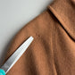 VNTG Canali (48 / 38) Tawny Brown 100% Wool Balmacaan WITH SCARF Over Coat