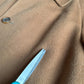 VNTG Canali (48 / 38) Tawny Brown 100% Wool Balmacaan WITH SCARF Over Coat