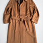 VNTG Canali (48 / 38) Tawny Brown 100% Wool Balmacaan WITH SCARF Over Coat
