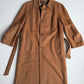 VNTG Canali (48 / 38) Tawny Brown 100% Wool Balmacaan WITH SCARF Over Coat
