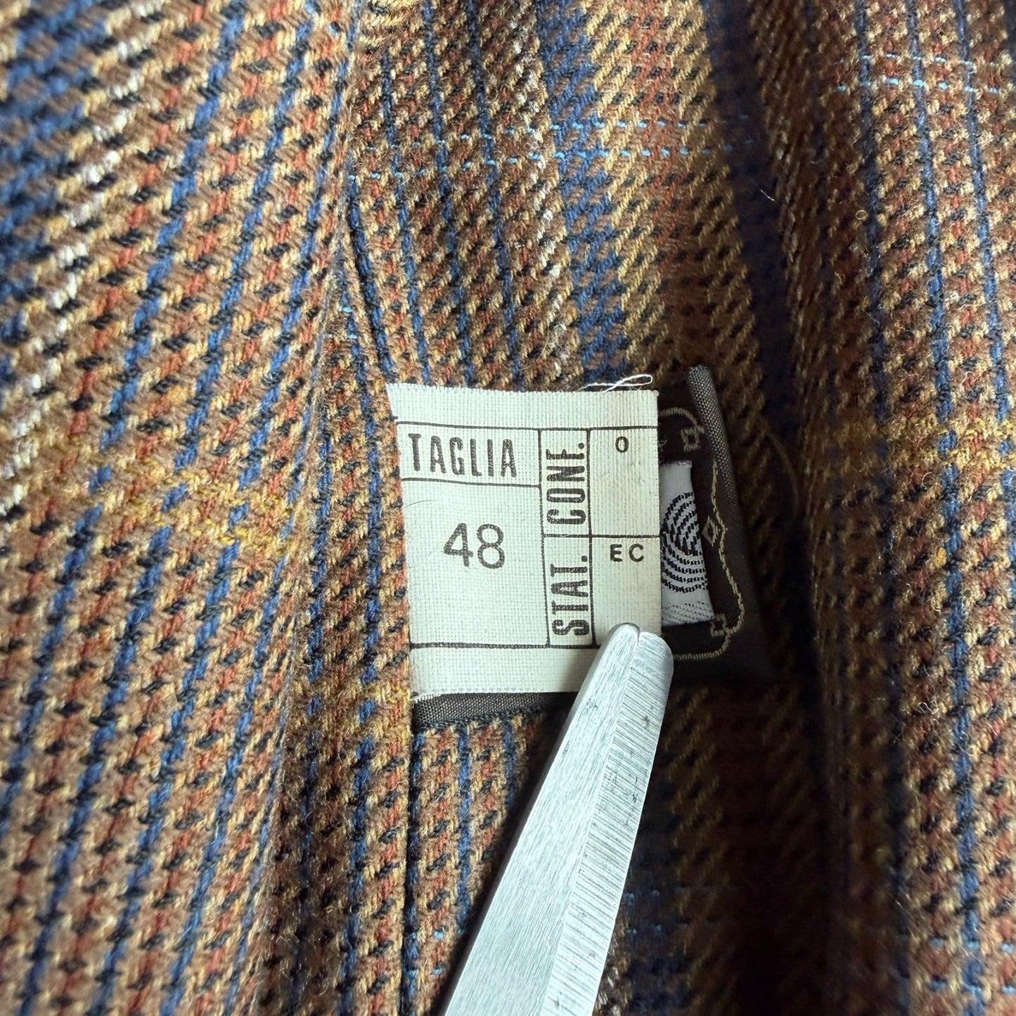 VNTG Canali (48 / 38) Tawny Brown 100% Wool Balmacaan WITH SCARF Over Coat
