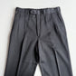 VNTG Burberry (33 x 33/32) Charcoal Pin Stripe Pleated Wool High Rise Pants