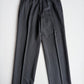 VNTG Burberry (33 x 33/32) Charcoal Pin Stripe Pleated Wool High Rise Pants