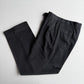 VNTG Burberry (33 x 33/32) Charcoal Pin Stripe Pleated Wool High Rise Pants