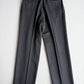 VNTG Burberry (33 x 33/32) Charcoal Pin Stripe Pleated Wool High Rise Pants