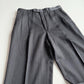 VNTG Burberry (33 x 33/32) Charcoal Pin Stripe Pleated Wool High Rise Pants
