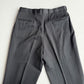 VNTG Burberry (33 x 33/32) Charcoal Pin Stripe Pleated Wool High Rise Pants