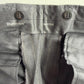 VNTG Burberry (33 x 33/32) Charcoal Pin Stripe Pleated Wool High Rise Pants