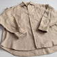 Paul Stuart (L) Oatmeal Wide-Herringbone Brushed Cotton Shirt
