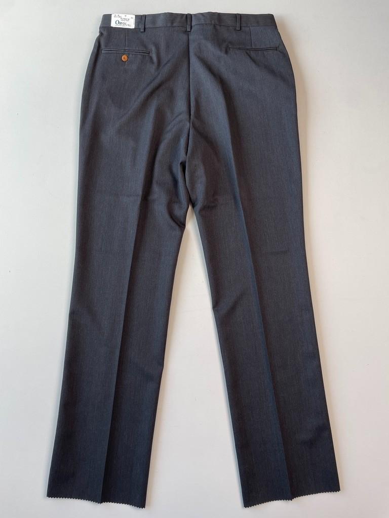 VNTG NWT Orvis (40) Gray Leather Pocket Super 100s Wool Trousers Pants