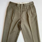Polo Ralph Lauren (35x28) Olive Green 100% Virgin Wool Super 100s Pleated Pants