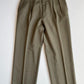 Polo Ralph Lauren (35x28) Olive Green 100% Virgin Wool Super 100s Pleated Pants
