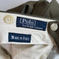Polo Ralph Lauren (35x28) Olive Green 100% Virgin Wool Super 100s Pleated Pants
