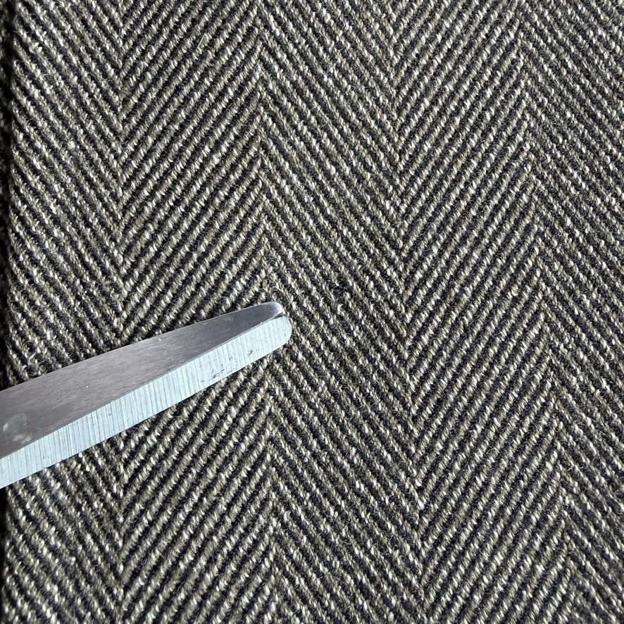 VNTG Luciano Barbera (50 /52) 100% Wool Wide-Wale Herringbone Tweed Top Coat