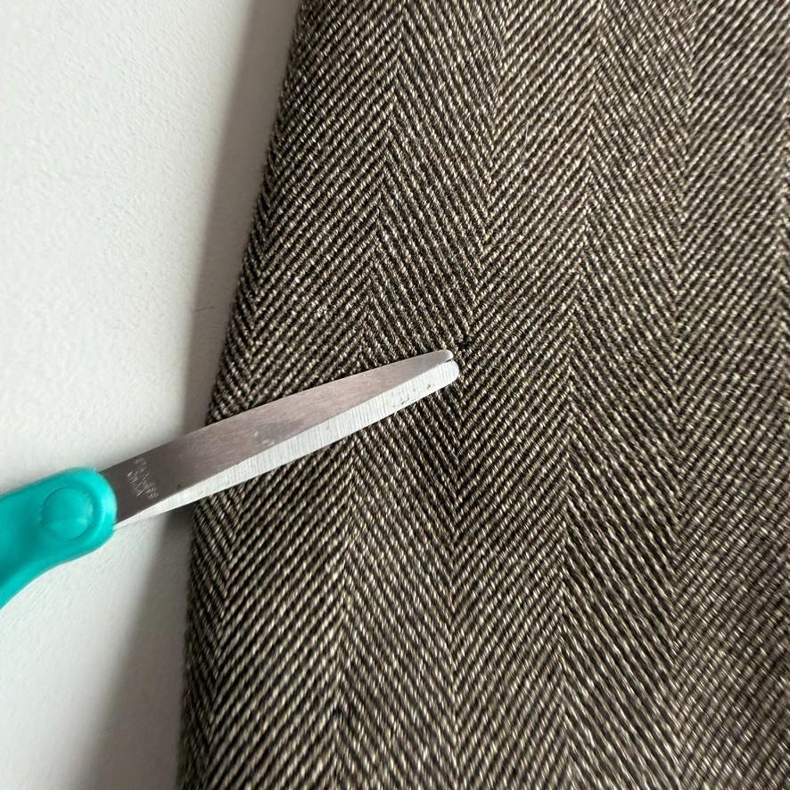 VNTG Luciano Barbera (50 /52) 100% Wool Wide-Wale Herringbone Tweed Top Coat