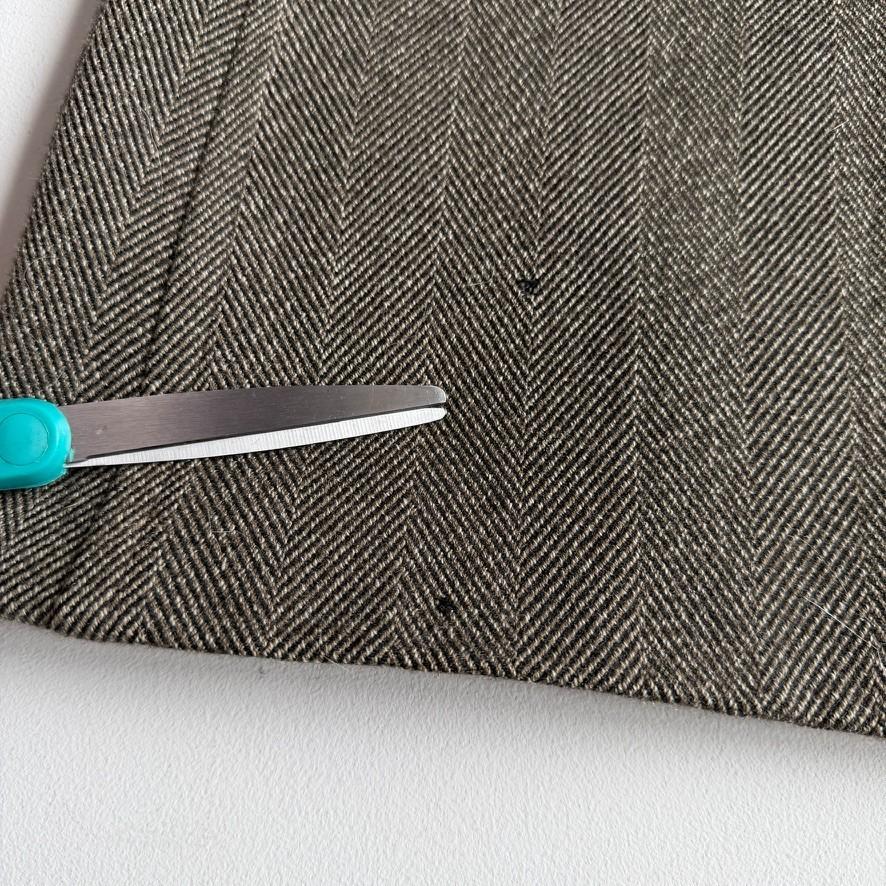 VNTG Luciano Barbera (50 /52) 100% Wool Wide-Wale Herringbone Tweed Top Coat