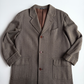 VNTG Luciano Barbera (50 /52) 100% Wool Wide-Wale Herringbone Tweed Top Coat
