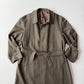 Burberry (48L) 100% Wool Olive Green Belted Balmacaan Raglan Coat