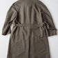 Burberry (48L) 100% Wool Olive Green Belted Balmacaan Raglan Coat