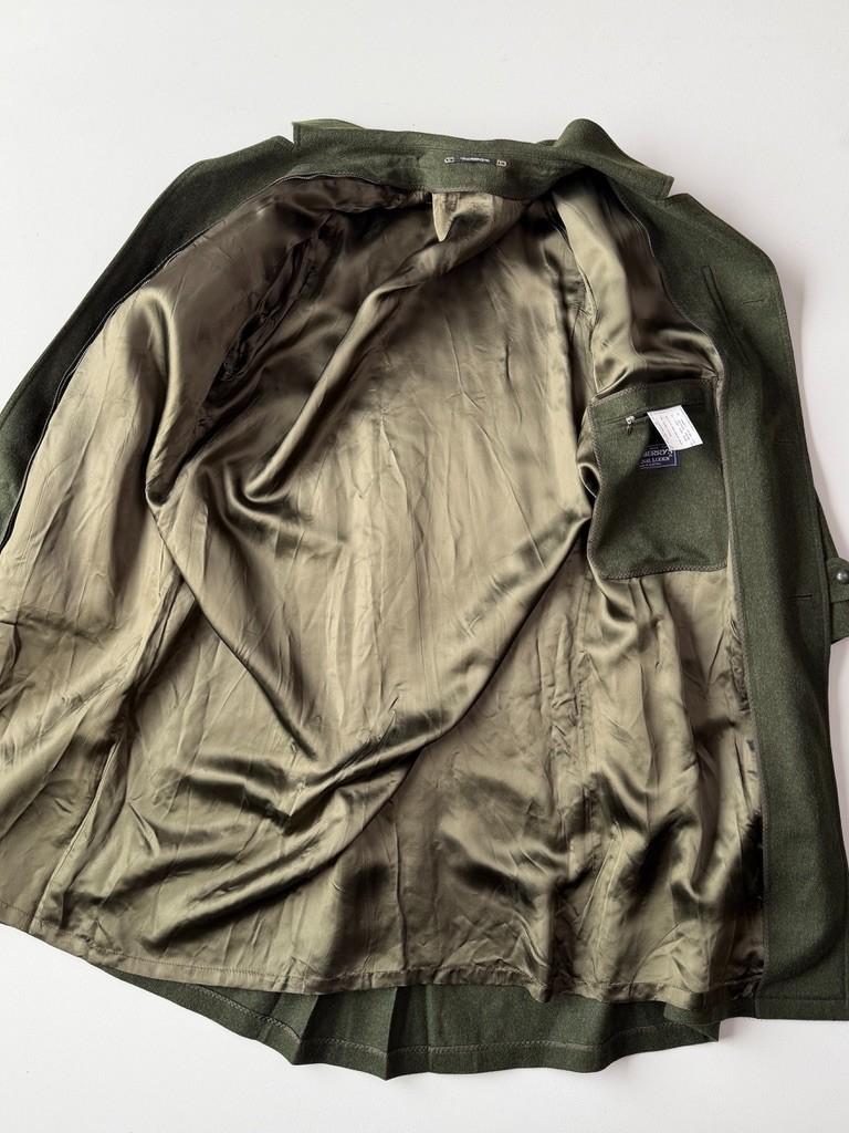 VNTG Burberry (44L / 46L) Loden MADE IN AUSTRIA Wool/Alpaca Nova Check Coat