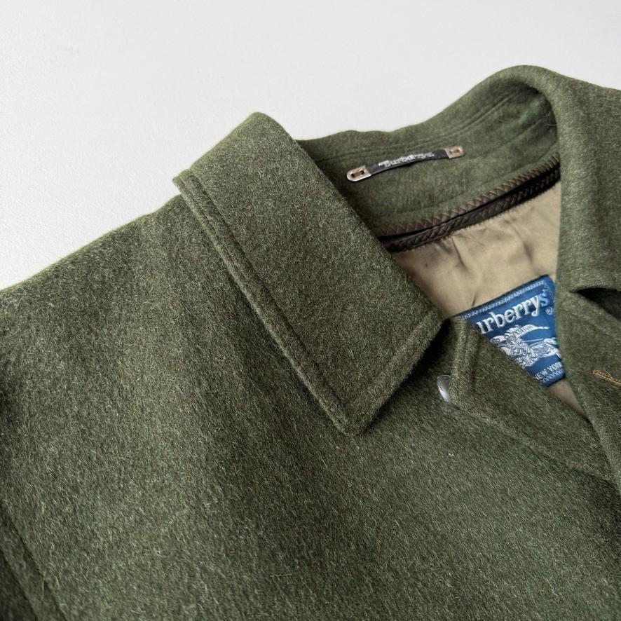 VNTG Burberry (44L / 46L) Loden MADE IN AUSTRIA Wool/Alpaca Nova Check Coat