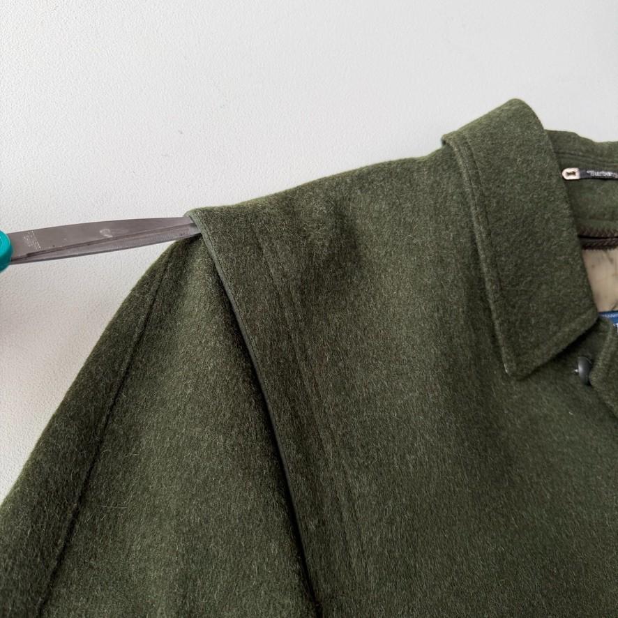 VNTG Burberry (44L / 46L) Loden MADE IN AUSTRIA Wool/Alpaca Nova Check Coat