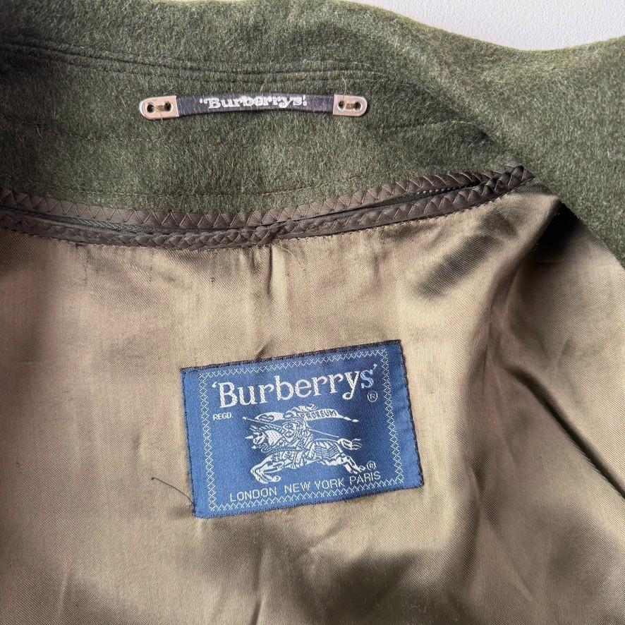 VNTG Burberry (44L / 46L) Loden MADE IN AUSTRIA Wool/Alpaca Nova Check Coat
