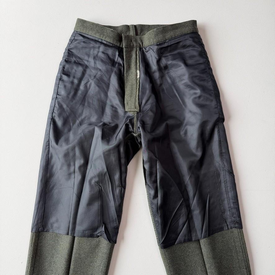 VNTG Polo Ralph Lauren (34x32) Wool Heathered Green Flannel "Philip" Pants