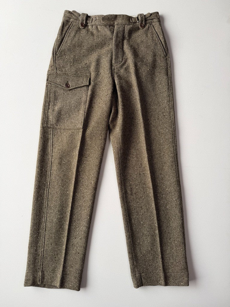 Polo Ralph Lauren (32x34) 100% WoolHerringbone Wool Cargo Waist Strap Pants