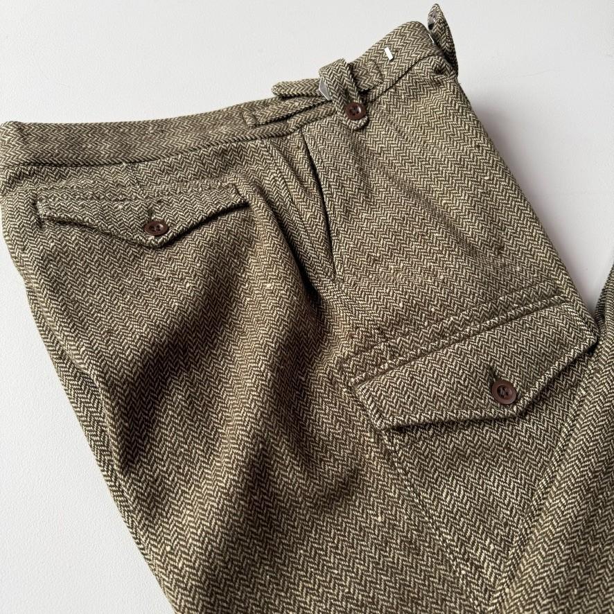Polo Ralph Lauren (32x34) 100% WoolHerringbone Wool Cargo Waist Strap Pants