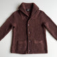 RRL Ralph Lauren (S) Cashmere/Merino Wool Rust Maroon Cardigan Sweater